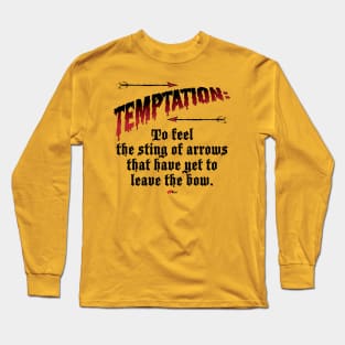 Temptation-black Long Sleeve T-Shirt